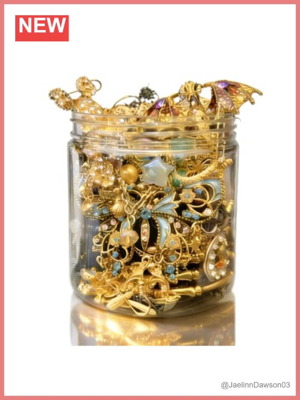 30pc Gothic Witchy Costume Jewelry Set Mystery Jar Gift for Her